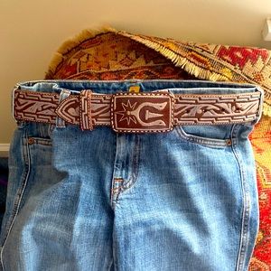 🛍️Calypso vintage leather belt. New with tags🏵️